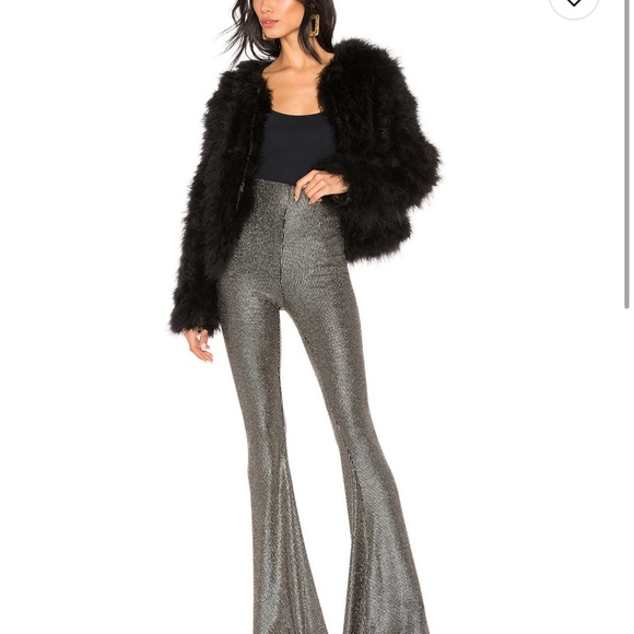 SET Show me your Mumu Felix Blazer in disco glitz and Bam Bam Bell Pants S/M - Picture 2 of 14